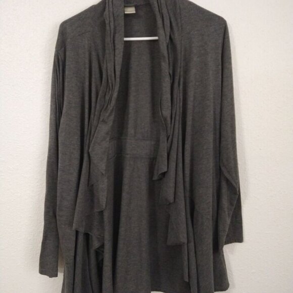 Dots Sweaters - 😍Dots Brand 1X Grey Open Front Cardigan